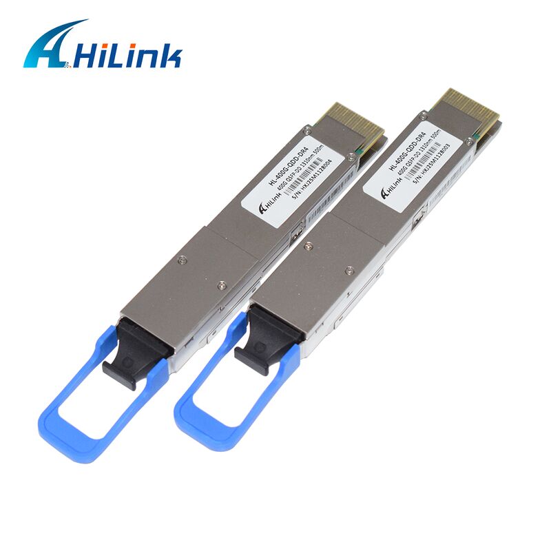 Hilink HL-400G-QDD-DR4 400Gb/s 500M QSFP-DD DR4 MPO-12 Mô-đun tương thích máy thu quang