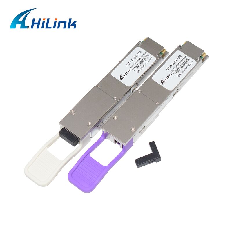 Hilink QSFP28-BX-U80/D80 100Gb/s BIDI Optical Transceiver Module với phạm vi 80km cho 100G Ethernet