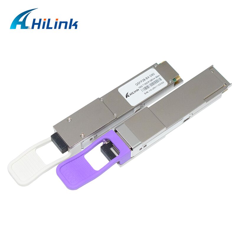 Hilink QSFP28-BX-U80/D80 100Gb/s BIDI Optical Transceiver Module với phạm vi 80km cho 100G Ethernet