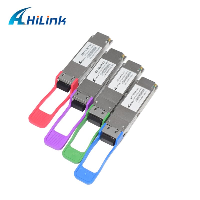Bộ thu phát quang Hilink QSFP28-BX-UD40 100G BiDi với khoảng cách 40km cho các ứng dụng trung tâm dữ liệu
