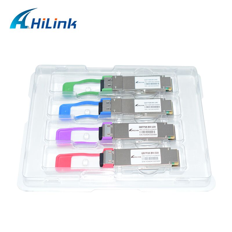 Bộ thu phát quang Hilink QSFP28-BX-UD40 100G BiDi với khoảng cách 40km cho các ứng dụng trung tâm dữ liệu