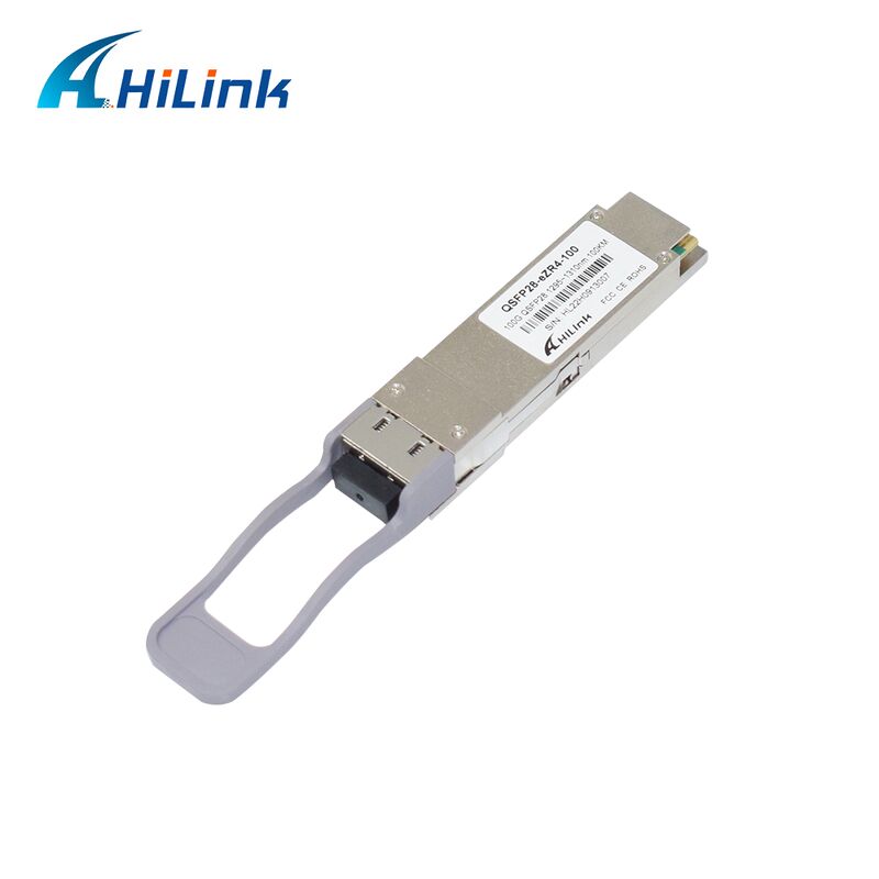 Hilink 100G QSFP28 Optical Transceiver Module với khoảng cách 100km 100G Data Rate và ZR4+ Compliance