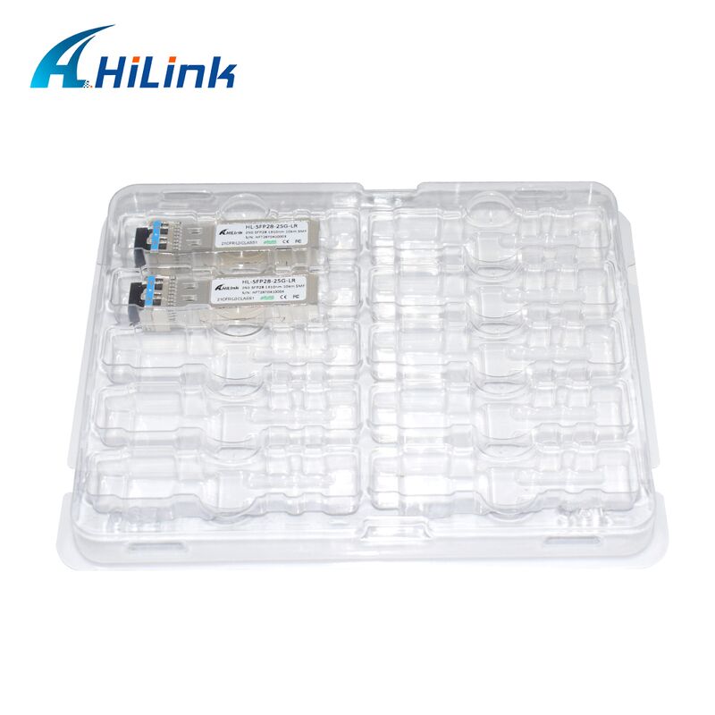 HL-SFP28-LR-10KM 25G SFP28 Transceiver với khoảng cách truyền 10km, tốc độ dữ liệu 25,78Gbps và tiêu thụ năng lượng thấp <1.2W