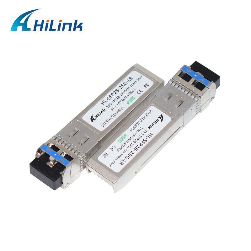 HL-SFP28-LR-10KM 25G SFP28 Transceiver với khoảng cách truyền 10km, tốc độ dữ liệu 25,78Gbps và tiêu thụ năng lượng thấp <1.2W
