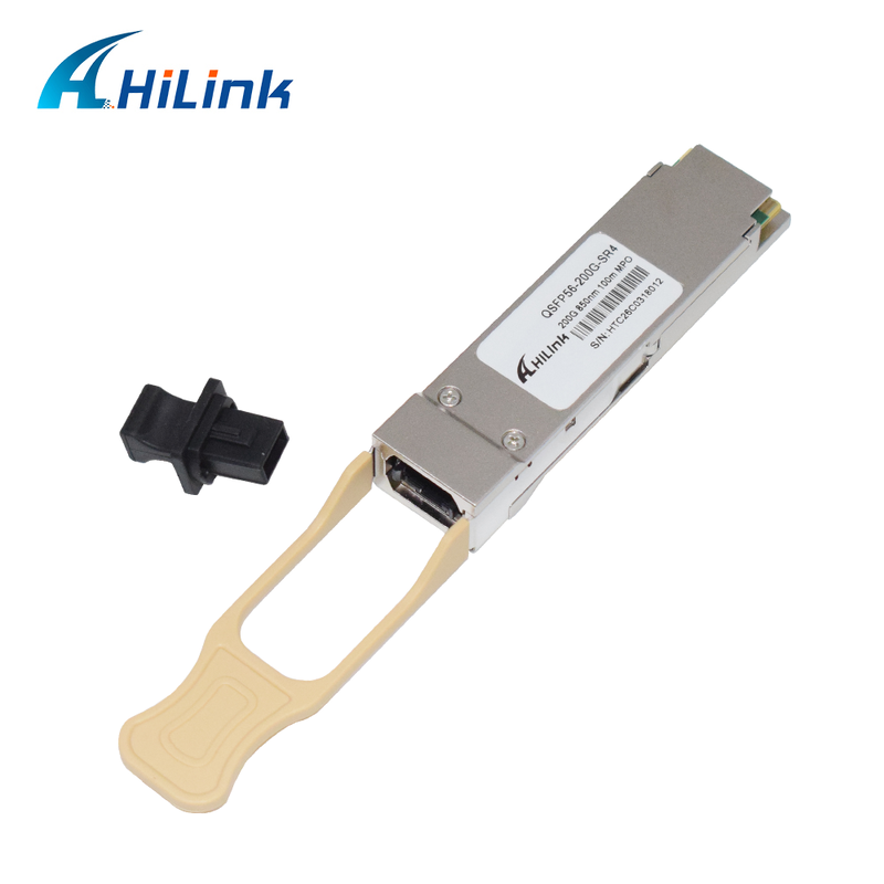 Hilink QSFP56-200G-SR4 200G BASE-SR4 QSFP56 Transceiver with 850nm Multi-mode and Diagnostic Monitoring