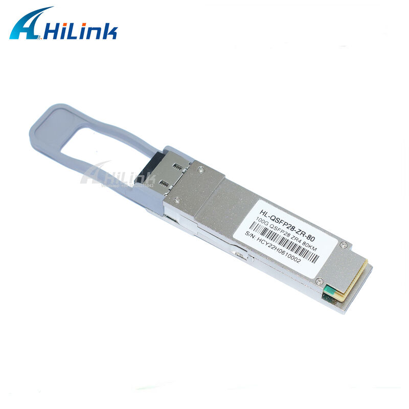 100Gb/s QSFP28 Transceiver với 80km Reach Hot Pluggable Duplex LC Connector LAN WDM EML TOSA