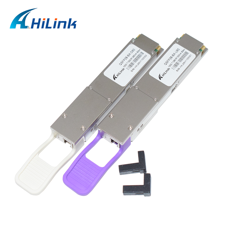 Hilink QSFP28-BX 100Gb / s 80Km BIDI Optical Transceiver Module cho truyền dữ liệu tốc độ cao