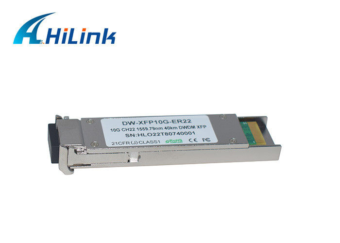 Mô đun thu phát sợi DWDM-XFP Tốc độ dữ liệu SMF 40KM 10G với đầu nối LC DD