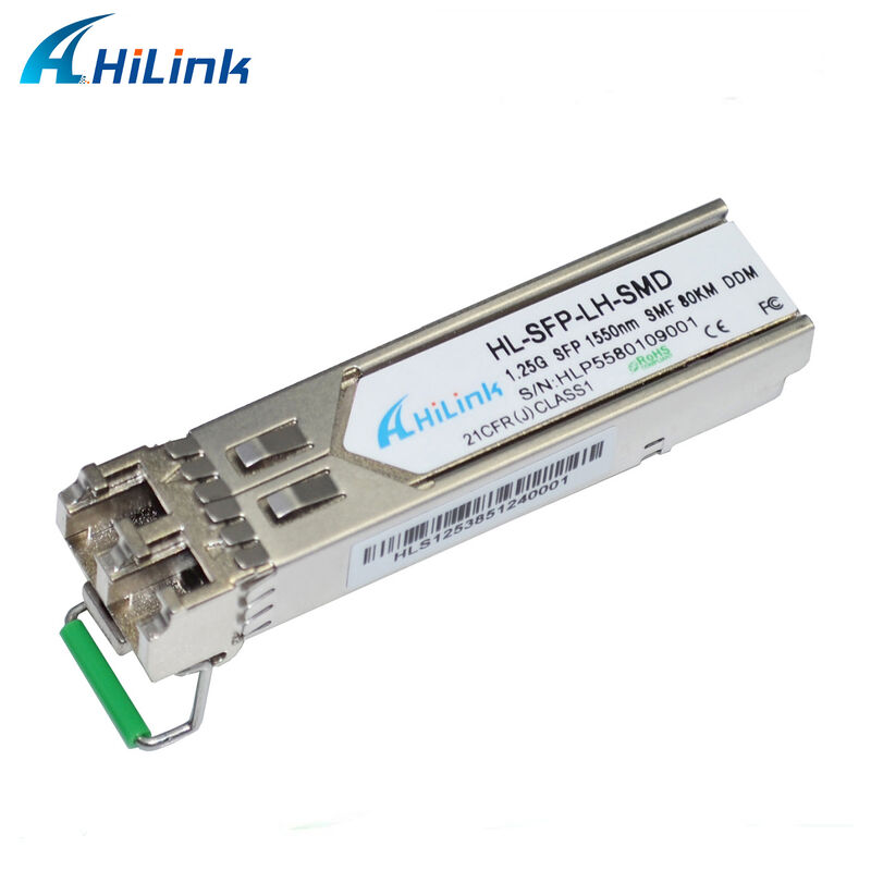 Hilink 1.25Gb/s SFP Optical Transceiver 1550nm 80km Hot Pluggable GBIC RoHS phù hợp