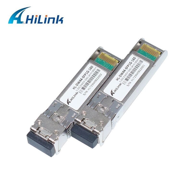 Hilink tương thích 1.25G DWDM SFP Optical Transceiver với Duplex LC Connector cho khoảng cách 40km/80km/120km/160km