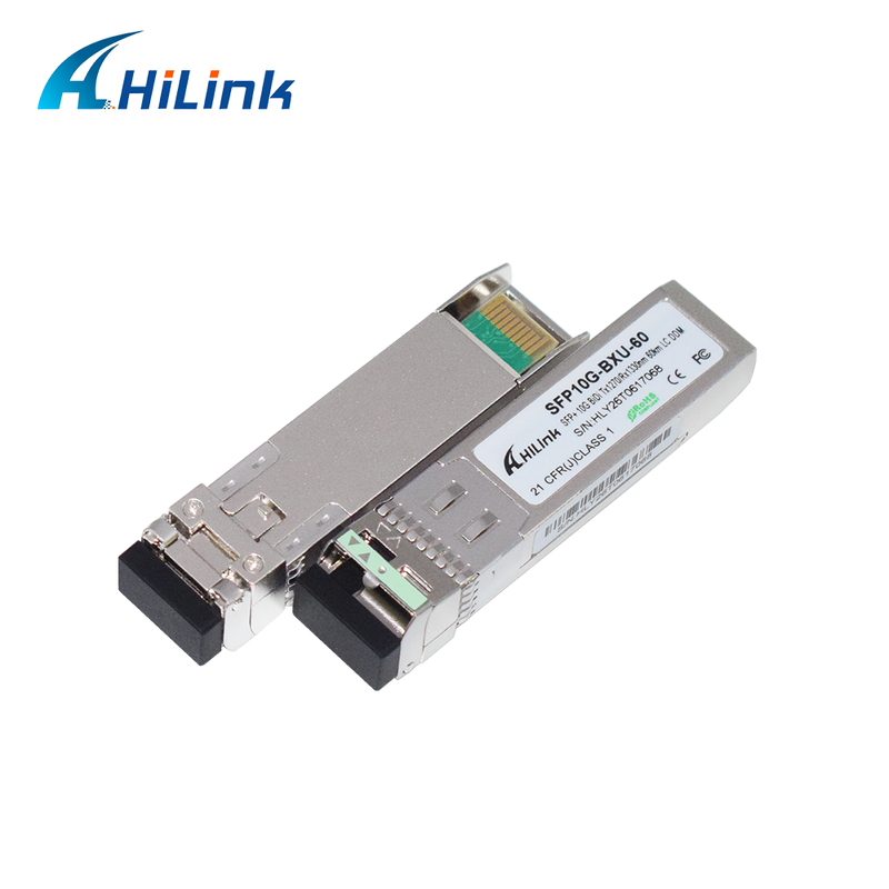10G SFP + Optical Module 60km BiDi SFP + Transceiver với bước sóng 1270nm/1330nm và DOM LC Connector