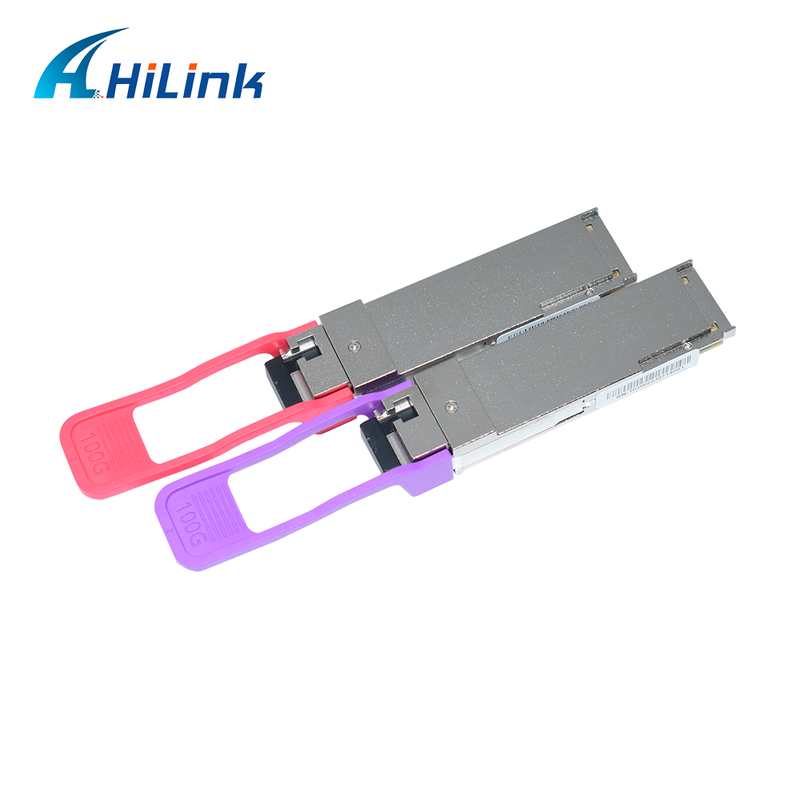 QSFP28 100G BIDI 10KM Bộ thu phát quang SMF Simplex LC Connector DDM 1271/1331