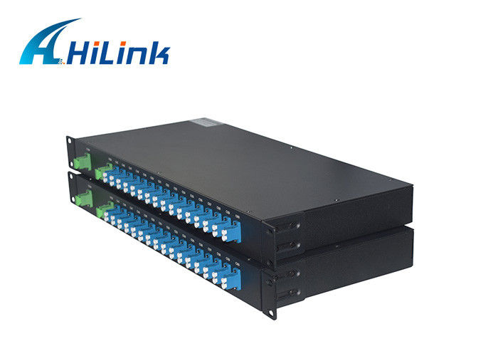 16 Kênh C21-C36 Cáp kép FMU Giá đỡ 1U, Cổng mở rộng LC / UPC DWDM Mux Demux