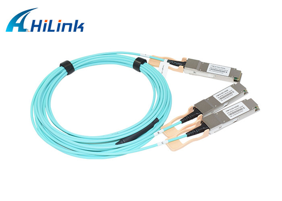 Cáp InfiniBand AOC 200G Breakout 2xQSFP56 100G PAM4 Cáp quang chủ động cho trung tâm 5G