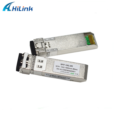 Mô-đun Ethernet SFP 10G SFP + có thể cắm nóng SMF 80KM ZR 1550nm