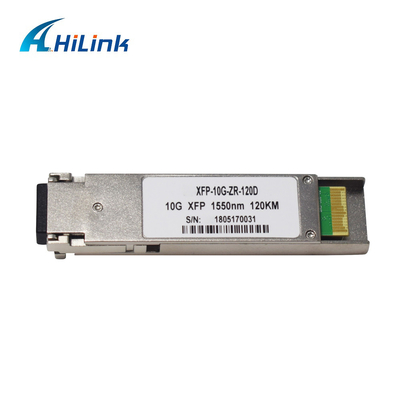 Đầu nối LC Bộ thu phát 10G XFP 1550nm 100KM ZR Dual Fiber Single Mode DDM