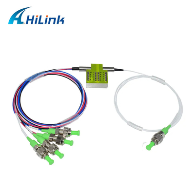 Công tắc quang FSW 1x4 SM 1260 ~ 1620nm 900um Đầu nối FC / APC không chốt