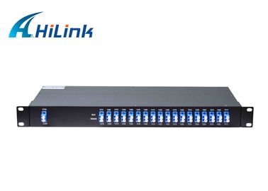 18 kênh CWDM Mux Demux Module Hai mặt Fiber 1270-1610nm LC / UPC 20nm Multiplexer