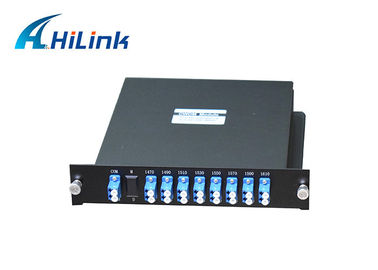 LGX Cassette Dual Fiber LC / UPC 1470nm-1610nm 8CH CWDM Mux Demux 2 khe cắm ở Núi Rack 1U