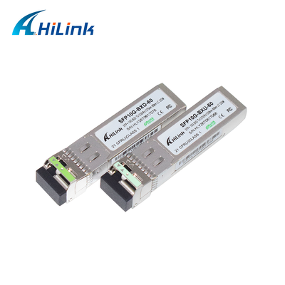 10G SFP + Optical Module 60km BiDi SFP + Transceiver với bước sóng 1270nm/1330nm và DOM LC Connector