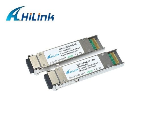 80 km Mô-đun BIDI XFP 10G Bộ thu phát sợi quang Sfp LC TX1490nm