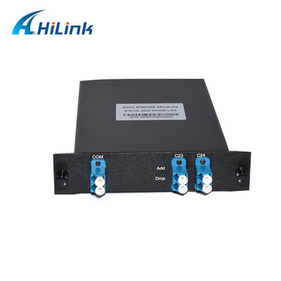 100GHz FTTX 1310nm 2CH Quang học Mux Demux OADM DWDM Thêm mô-đun thả