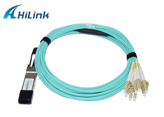 Đầu nối 40G QSFP + đến 8x LC Cáp quang chủ động 5M AOC VCSEL Array
